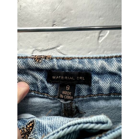 Material girl butterfly embroidered distressed mom jeans womens 9 kawaii y2k - Picture 4 of 9